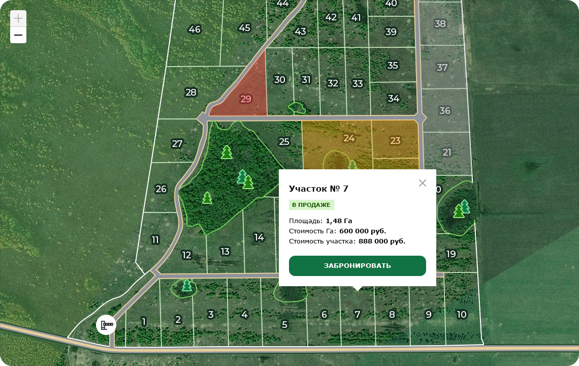 Разработка и внедрение интерактивной карты поселка
